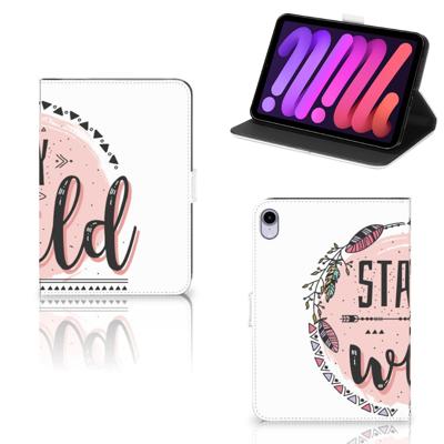 iPad Mini 6 (2021) Hippe Tablet Hoes Boho Stay Wild iPad Mini 6 (2021) Hippe Tablet Hoes Boho Stay Wild