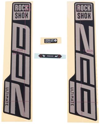 ROCKSHOX Decal set rs zeb ult. silver
