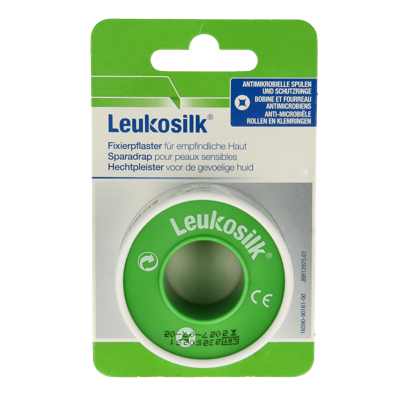 Leukosilk Hechtpleister eurolock 5m x 2.50cm 1 Stuks Leukosilk Hechtpleister eurolock 5m x 2.50cm 1 Stuks