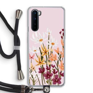 Painted wildflowers: OnePlus Nord Transparant Hoesje met koord
