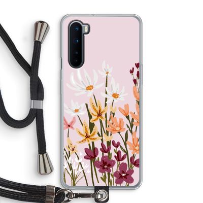 Painted wildflowers: OnePlus Nord Transparant Hoesje met koord