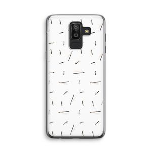 Hipster stripes: Samsung Galaxy J8 (2018) Transparant Hoesje