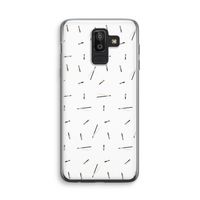Hipster stripes: Samsung Galaxy J8 (2018) Transparant Hoesje