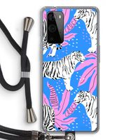 Tijger: OnePlus 9 Pro Transparant Hoesje met koord