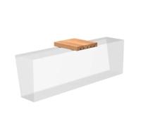 Houten zitting recht 45x50cm. Houten zitting recht 45x50cm.