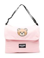 Moschino Kids sac à langer à logo Teddy Bear - Rose