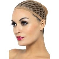 2x stuks haarnetjes/pruikennetjes beige voor volwassenen