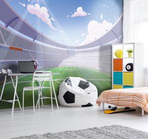 Voetbalveld Fotobehang kinderkamer