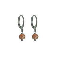 Flow Jewels Oorringen Yara Terracotta Kraaltje Zilver Flow Jewels Oorringen Yara Terracotta Kraaltje Zilver