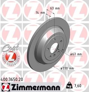 Remschijf Coat Z 400365020