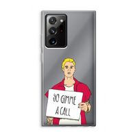 Gimme a call: Samsung Galaxy Note 20 Ultra / Note 20 Ultra 5G Transparant Hoesje