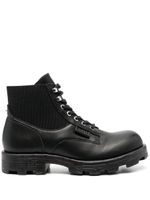 Diesel bottines en cuir 40 mm - Noir - thumbnail