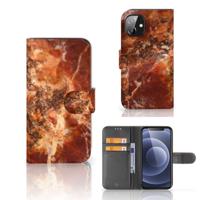 Apple iPhone 12 Mini | Bookcase | Marmer Bruin