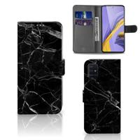 Samsung Galaxy A51 | Bookcase | Marmer Zwart - Origineel Cadeau Vader
