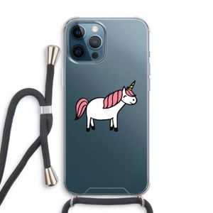 Eenhoorn: iPhone 12 Pro Transparant Hoesje met koord