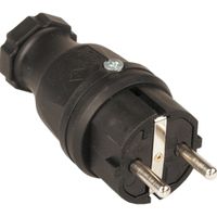 Rubberen stekker "SIROX" zwart IP44