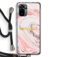 Feminist: Xiaomi Redmi Note 10 Pro Transparant Hoesje met koord