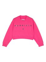 MM6 Maison Margiela Kids sweat en coton à logo - Rose - thumbnail