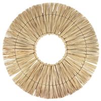 Wanddecoratie Boho riet naturel 58 cm | 10 stuks
