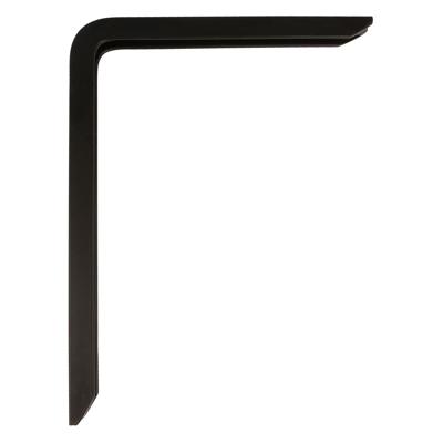 Muurbeugel AMIG 4plus-21110 Planken Zwart Aluminium (25 x 15 cm)