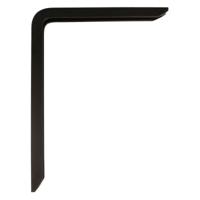 Muurbeugel AMIG 4plus-21110 Planken Zwart Aluminium (25 x 15 cm)