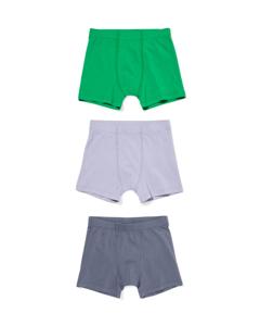 HEMA Kinderboxers - 3 Stuks Groen (groen)