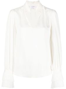 FRAME Blouse met ruches - Wit