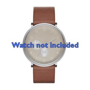 Skagen horlogeband SKW6168 Leder Bruin 20mm