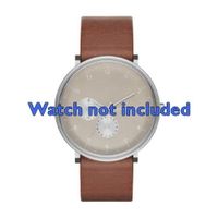 Skagen horlogeband SKW6168 Leder Bruin 20mm