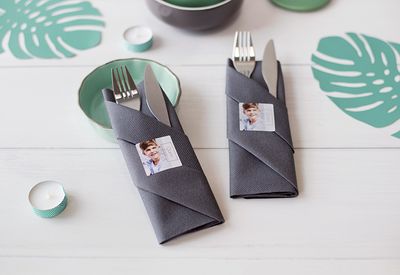 Stickers voor servetten vierkant (set van 24)