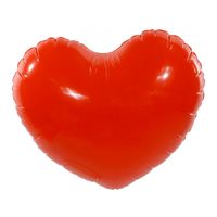 Opblaasbaar hart - rood - pvc - B45 x H35 cm - Valentijnsdag versiering
