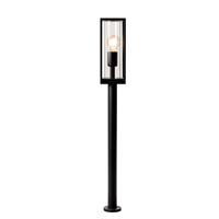 LED's Light LED Lantaarnpaal Tuinlamp met glazen ruiten - E27 fitting - IP44 - 80 cm - Zwart LED's Light LED Lantaarnpaal Tuinlamp met glazen ruiten - E27 fitting - IP44 - 80 cm - Zwart