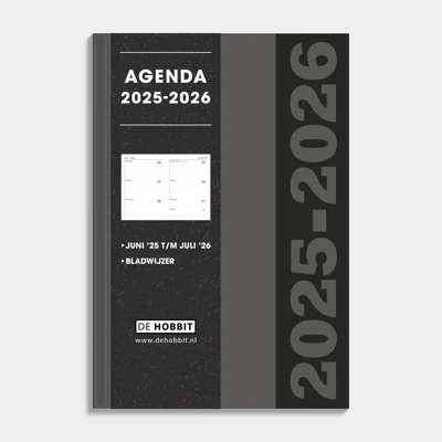 A5 Basic Agenda 2025 -2026 Grijs