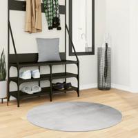 VidaXL Vloerkleed iza laagpolig scandinavisch ø 100 cm grijs