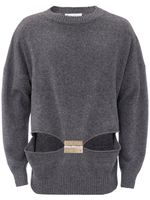 JW Anderson pull à découpes - Gris