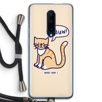 Miauw: OnePlus 7 Pro Transparant Hoesje met koord