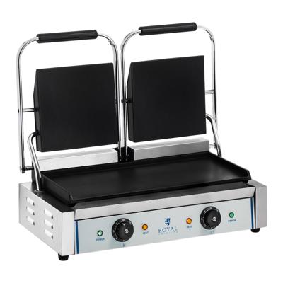 Dubbele contactgrill - glad - 2 x 1.800 W