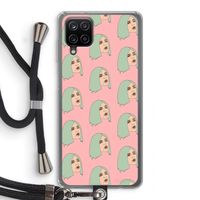 King Kylie: Samsung Galaxy A12 Transparant Hoesje met koord