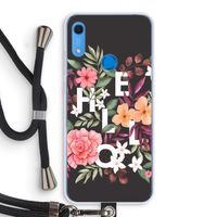 Hello in flowers: Huawei Y6s Transparant Hoesje met koord