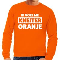 Kneiter oranje Koningsdag sweater heren