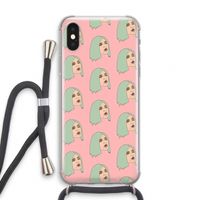King Kylie: iPhone X Transparant Hoesje met koord