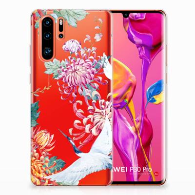 Huawei P30 Pro | TPU Hoesje | Bird Flowers