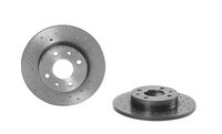 Remschijf BREMBO XTRA LINE BREMBO, Remschijftype: Geperforeerd, u.a. für Alfa Romeo, Fiat, Abarth, Lancia, Yugo, Ford - thumbnail