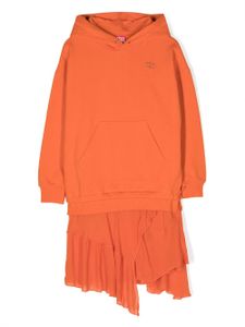 Diesel Kids robe à design asymétrique - Orange