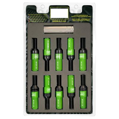 Schroevenkit OMP OMPS09971208 28 mm Groen M12 x 1,25