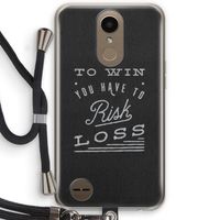 Risk loss: LG K10 (2017) Transparant Hoesje met koord