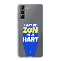 Laat de zon in je hart: Samsung Galaxy S21 Transparant Hoesje
