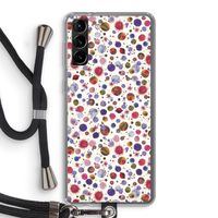 Planets Space: Samsung Galaxy S21 Plus Transparant Hoesje met koord