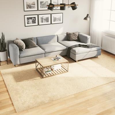 Vloerkleed HUARTE laagpolig zacht wasbaar 240x340 cm crme