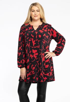 Yoek Tuniek Wide Bottom met ketting SIENNA | Zwart | Maat 42/44